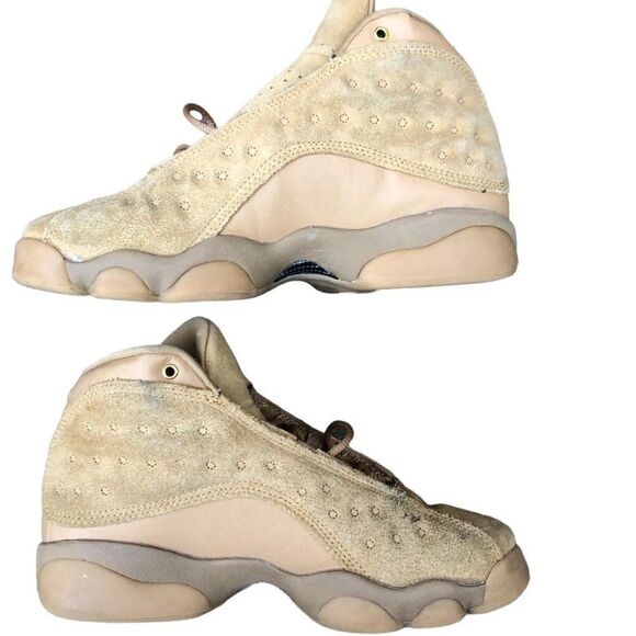 RARE 2017 Air Jordan 13 Retro Wheat Size 4 Brown Suede - Picture 12 of 16